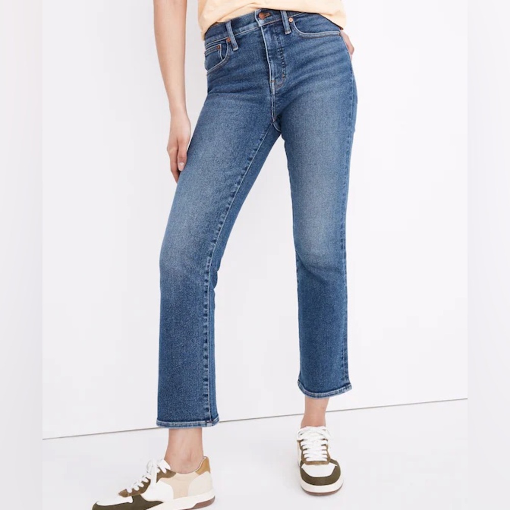 Madewell Cali Demi-Boot Jeans in Bodney Wash - Blue Size 28